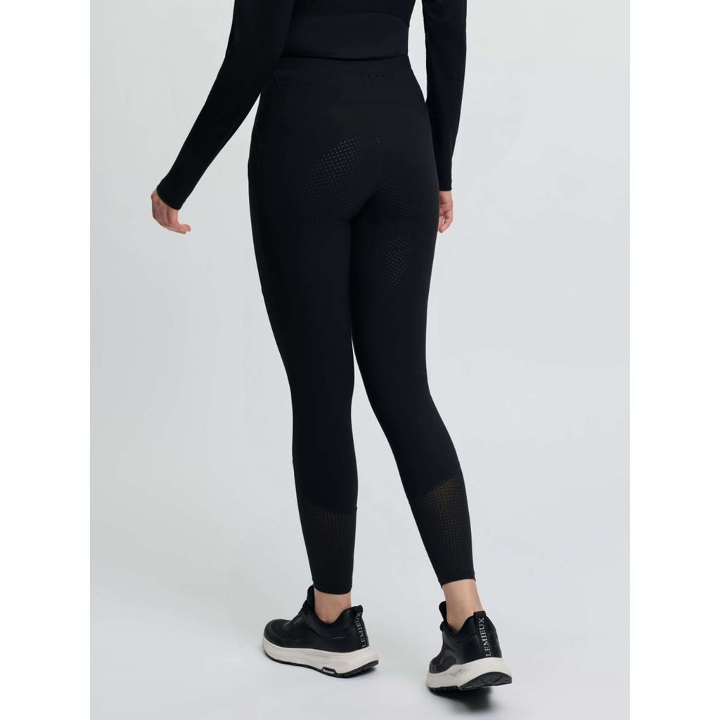 LeMieux Legging de Equitación Airflow Full Grip Negro