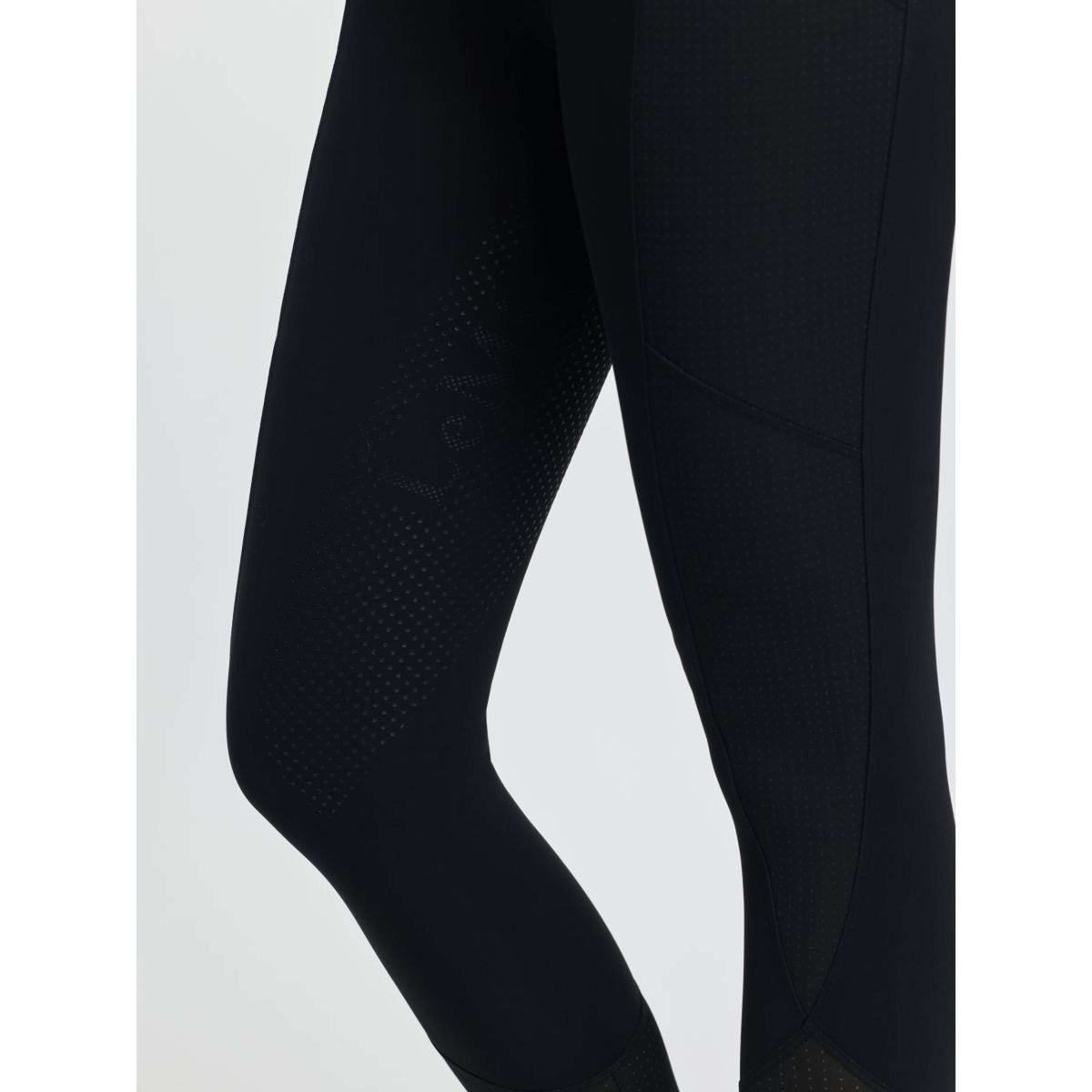 LeMieux Legging de Equitación Airflow Full Grip Negro
