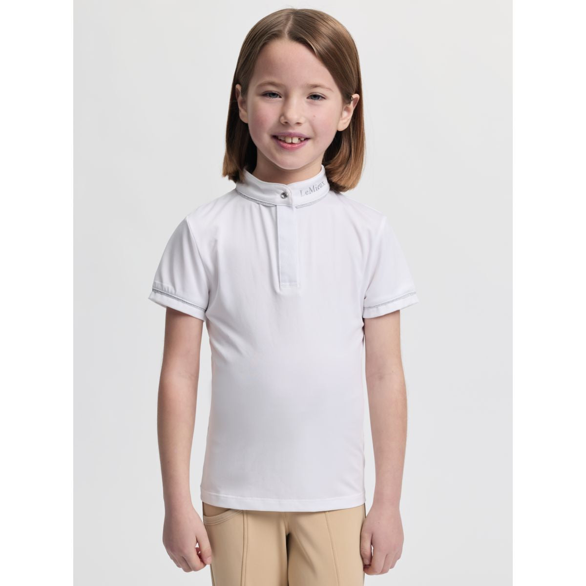 LeMieux Camiseta de Competición Mini Bella Blanco