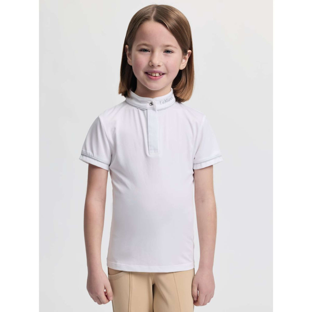LeMieux Camiseta de Competición Mini Bella Blanco