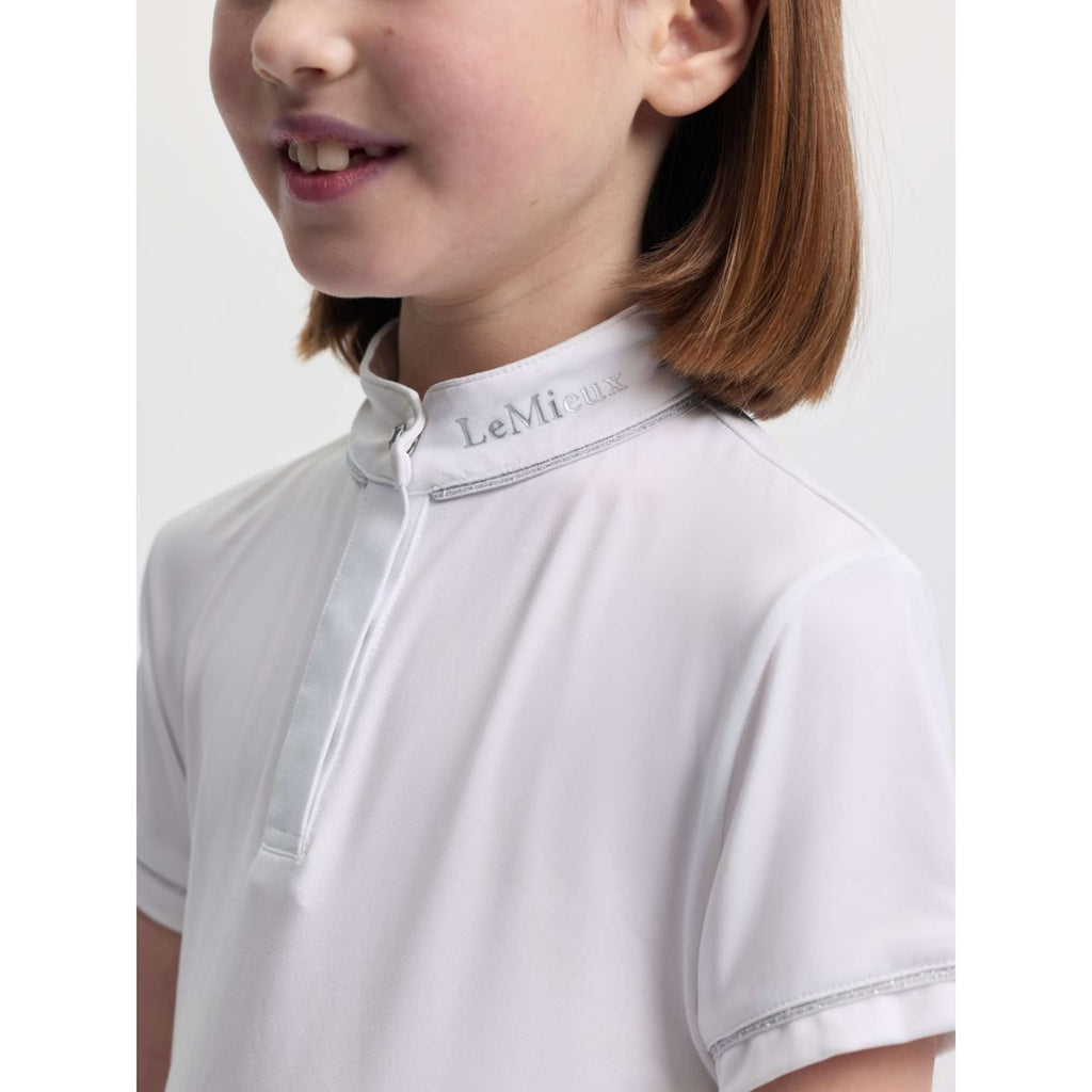 LeMieux Camiseta de Competición Mini Bella Blanco
