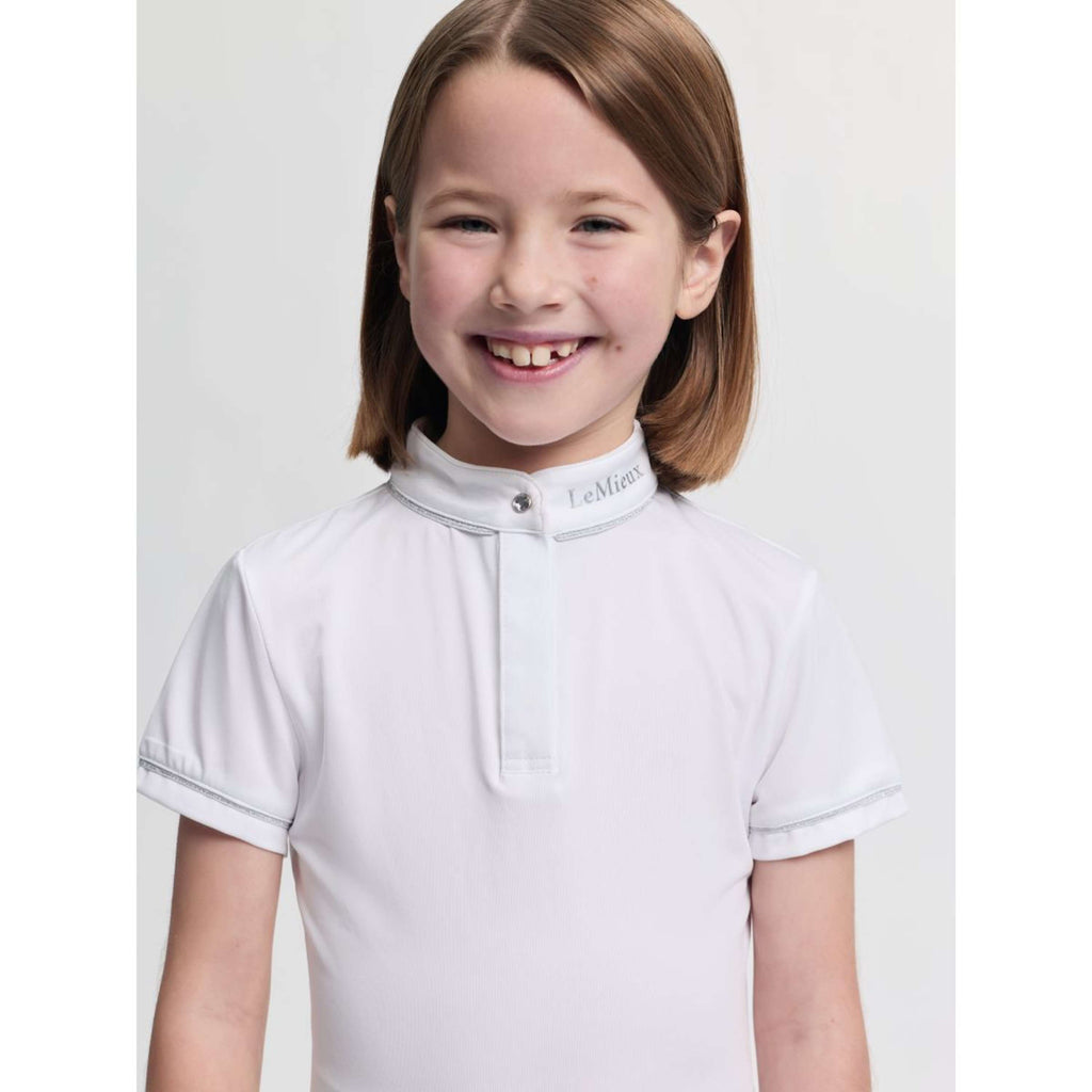 LeMieux Camiseta de Competición Mini Bella Blanco
