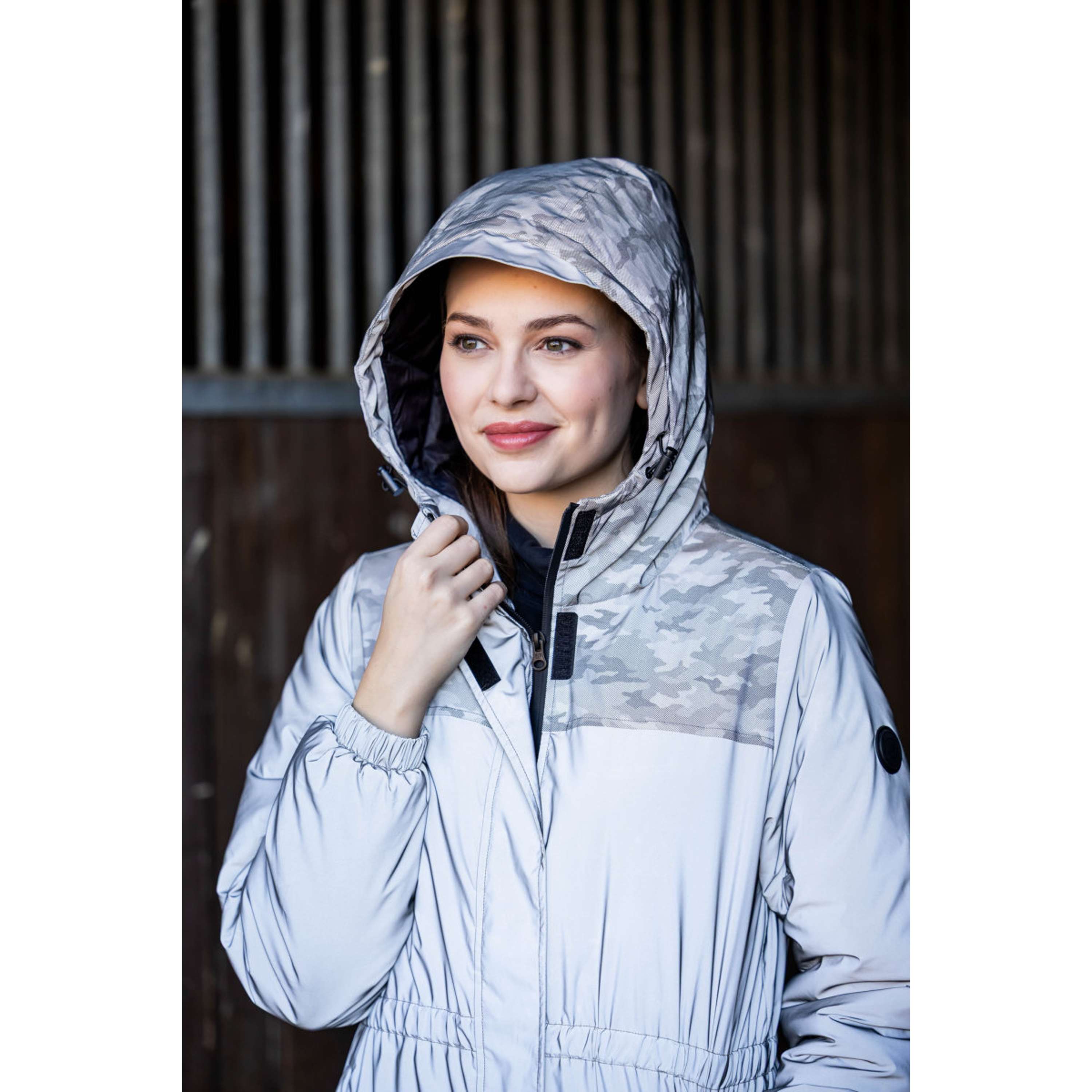 HKM Gabardina Larga Washington Gris/Plata