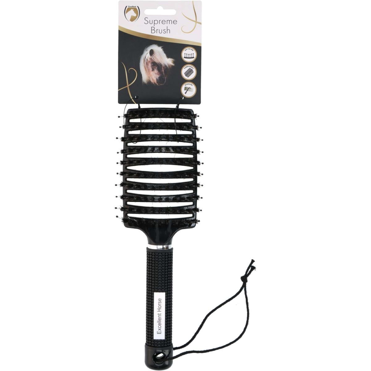 Excellent Cepillo de Crin y Cola Horse Supreme Negro