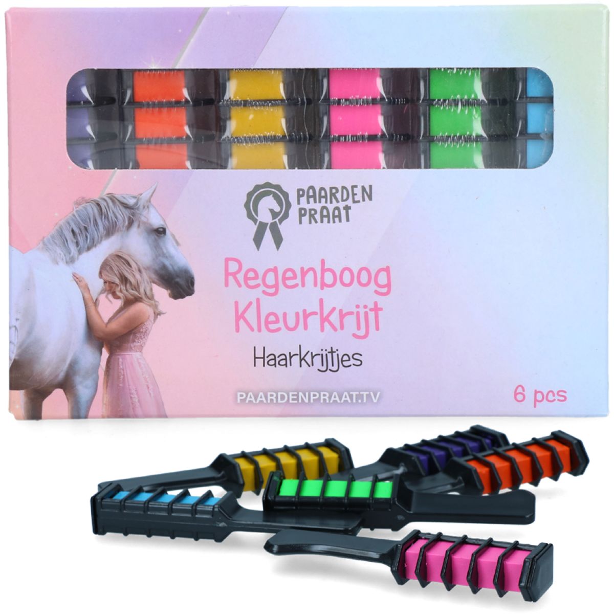 Paardenpraat tiza para el cabello