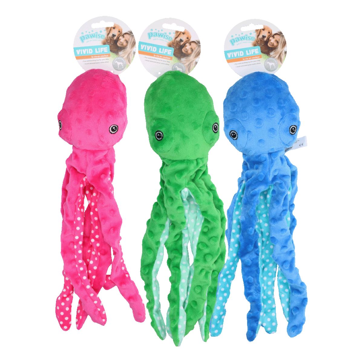 Pawise Juguete para Perro Plush Octopus Multicolor