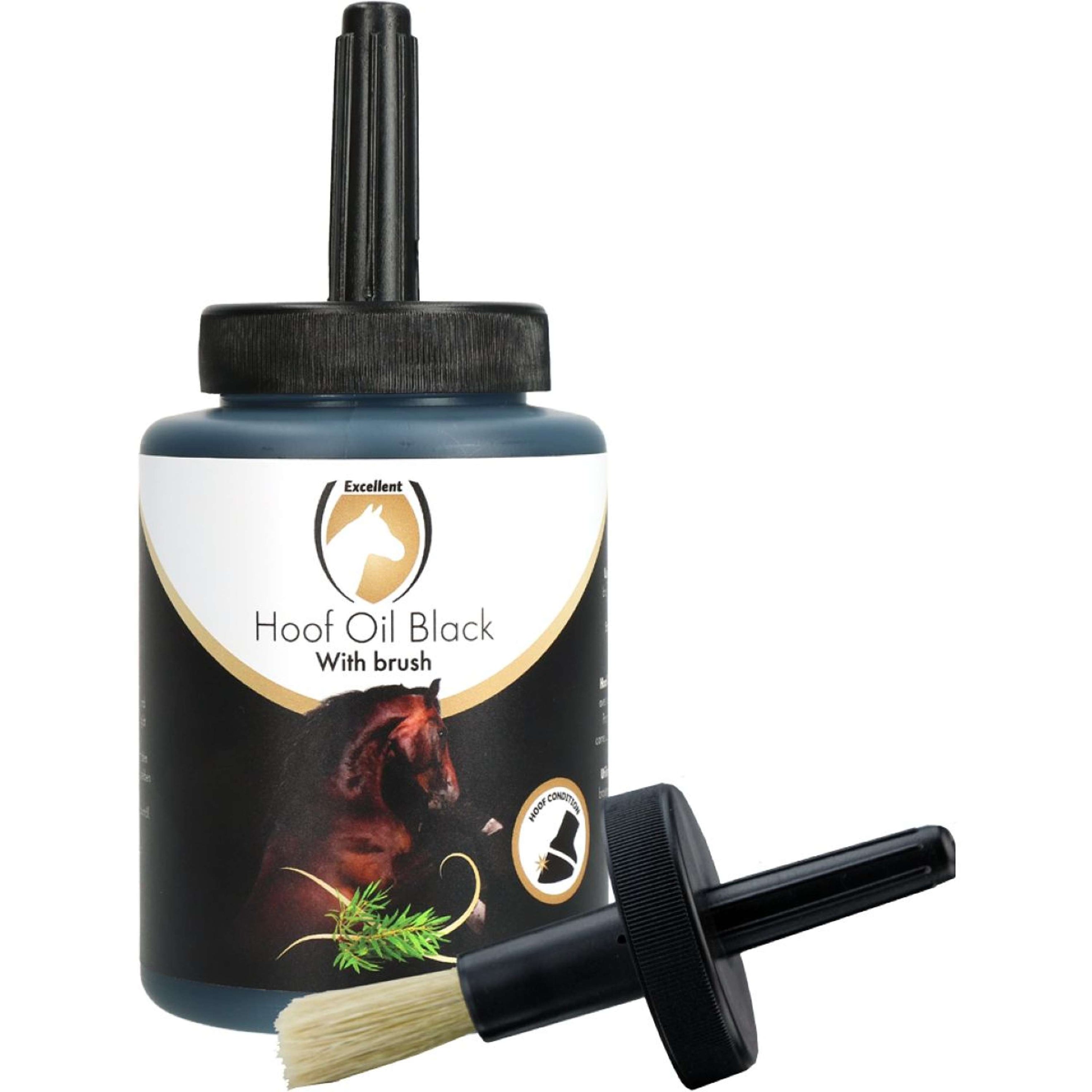 Excellent Aceite para cascos con Brocha Negro