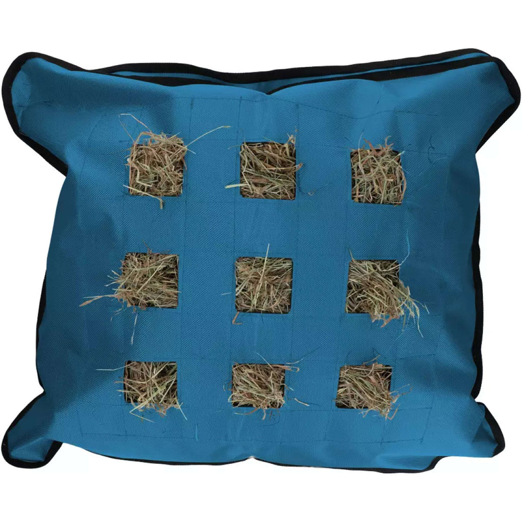 Excellent Horse Bolsa de Heno Cuadrado Azul