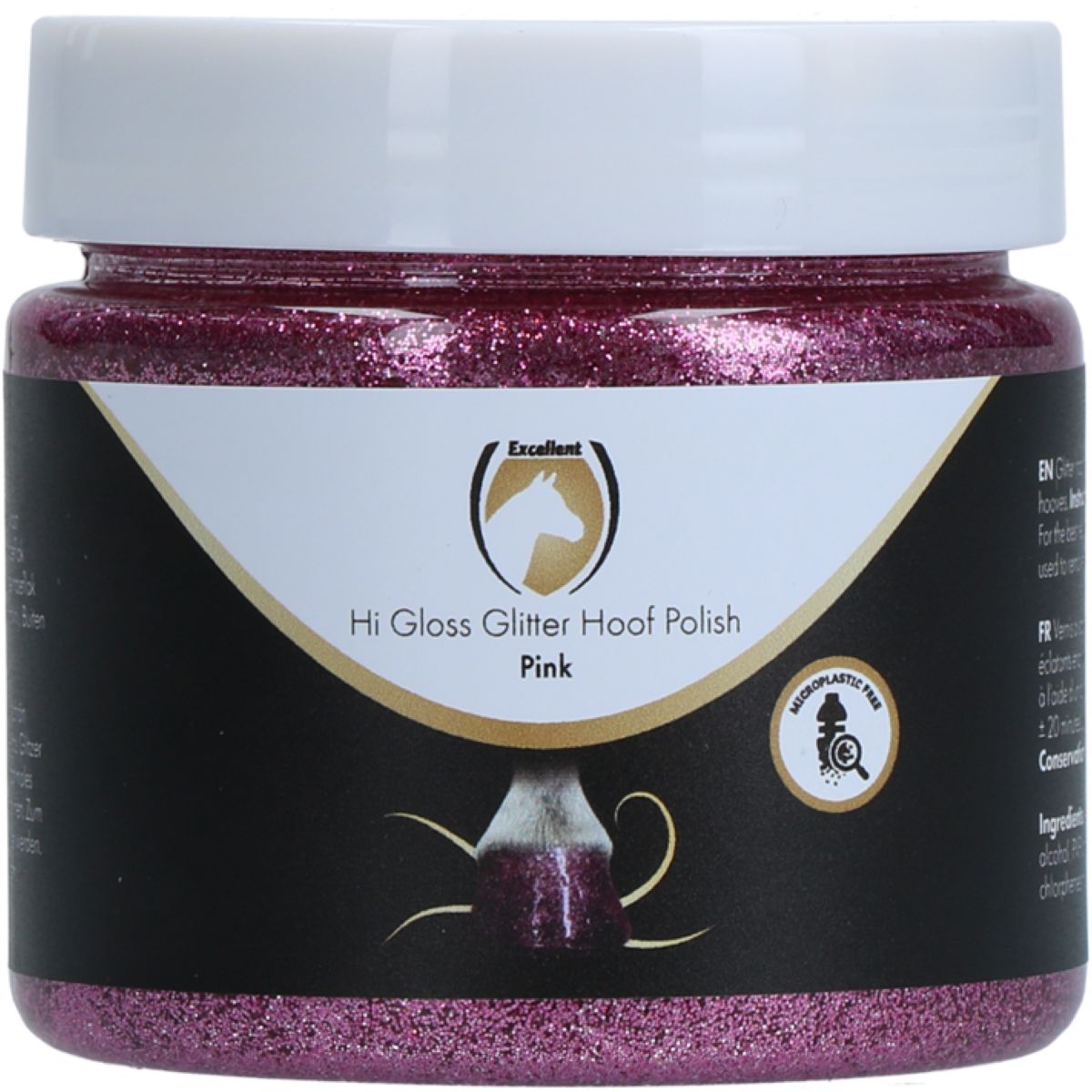 Excellent Brillo para Cascos Hi Gloss con Purpurina Rosa
