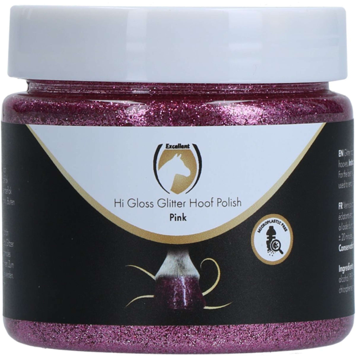 Excellent Brillo para Cascos Hi Gloss con Purpurina Rosa