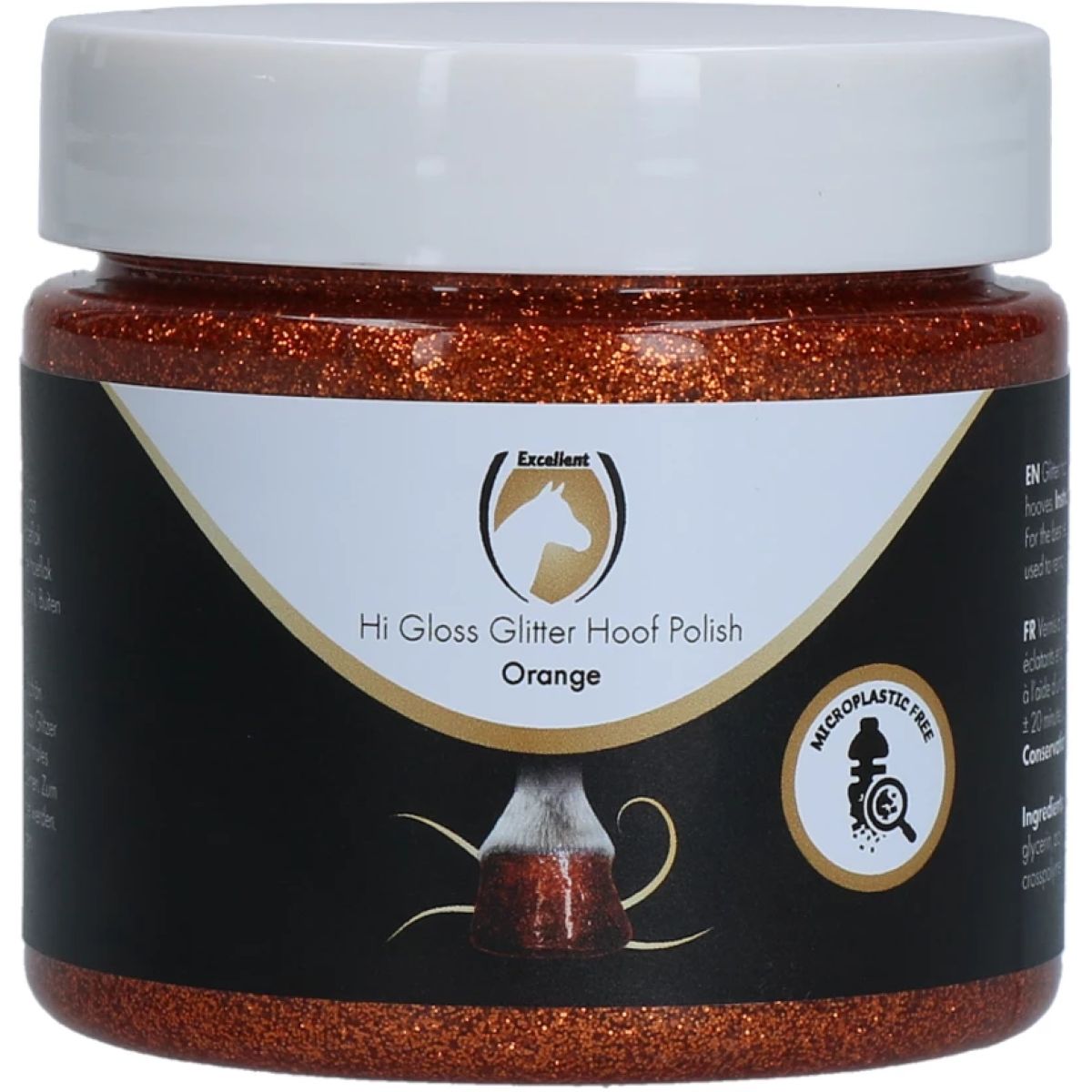 Excellent Brillo para Cascos Hi Gloss con Purpurina Naranja