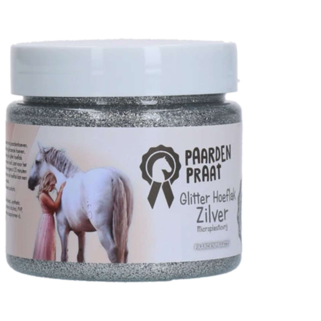 Paardenpraat Esmalte para cascos Glitter Plata