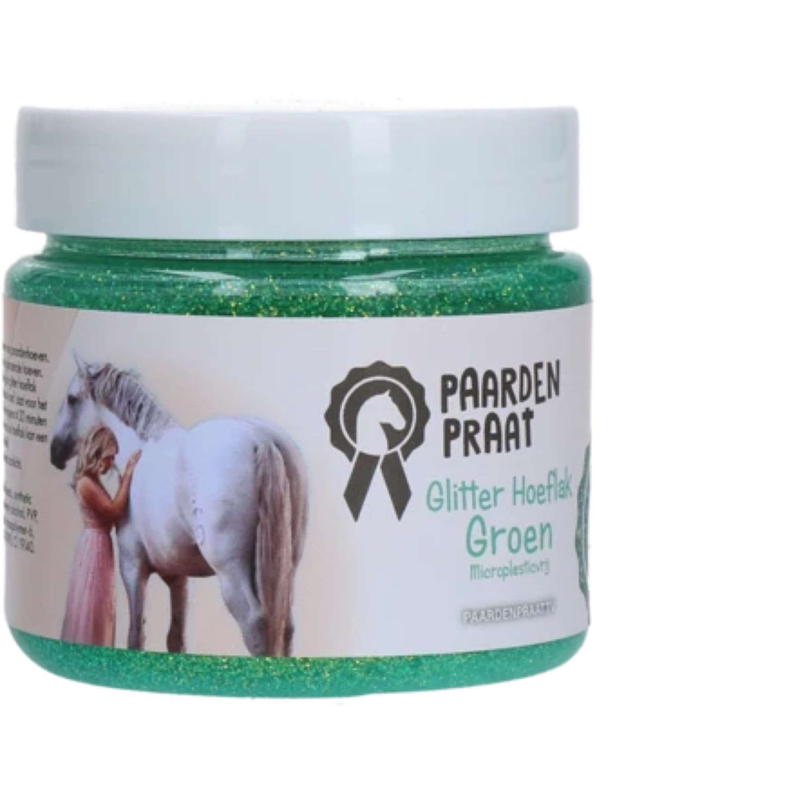 Paardenpraat Esmalte para cascos Glitter Verde