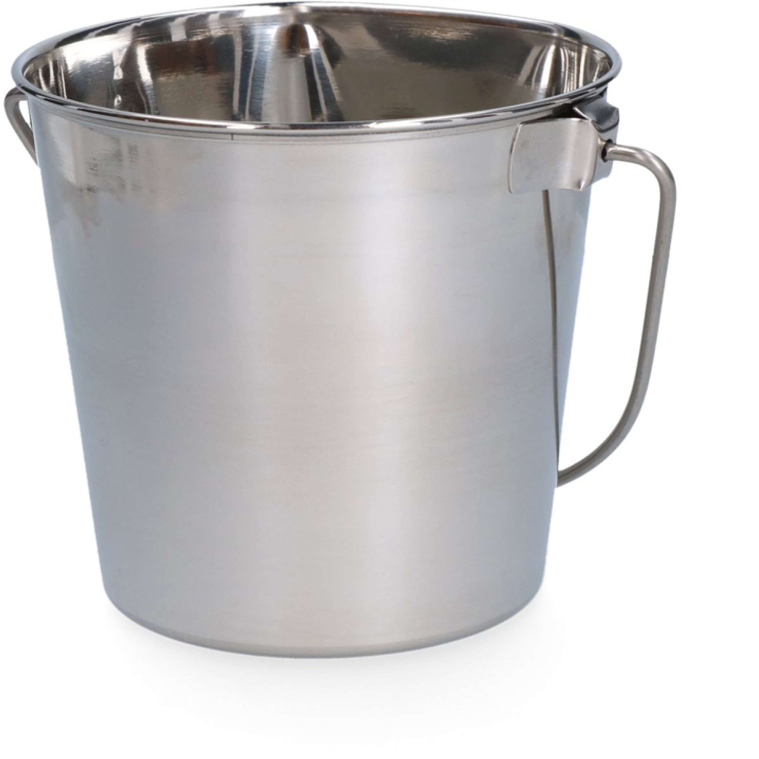 Agradi Cubo de Acero Inoxidable Lado Plano Acero inoxidable