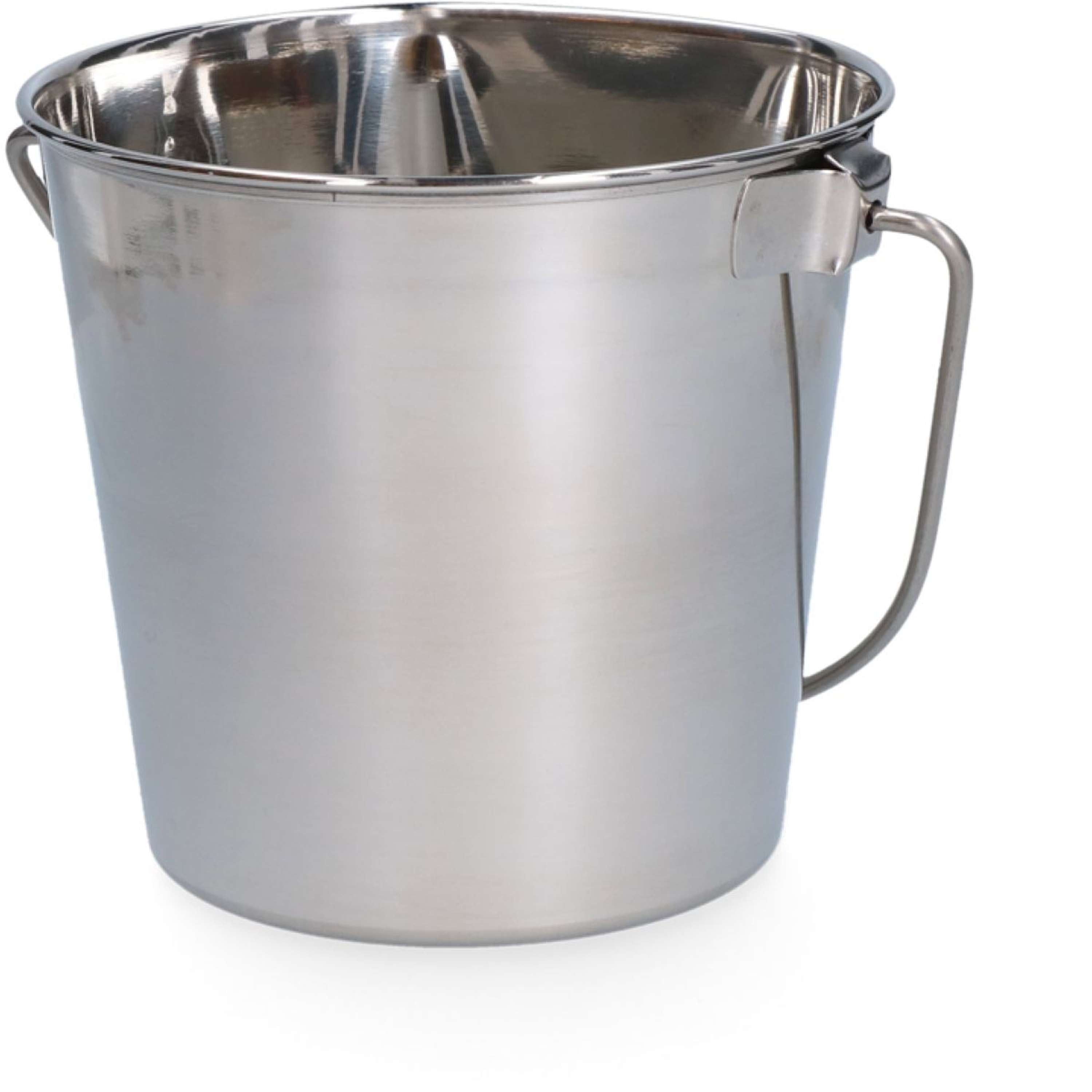Cubo de Acero Inoxidable Lado Plano Acero inoxidable