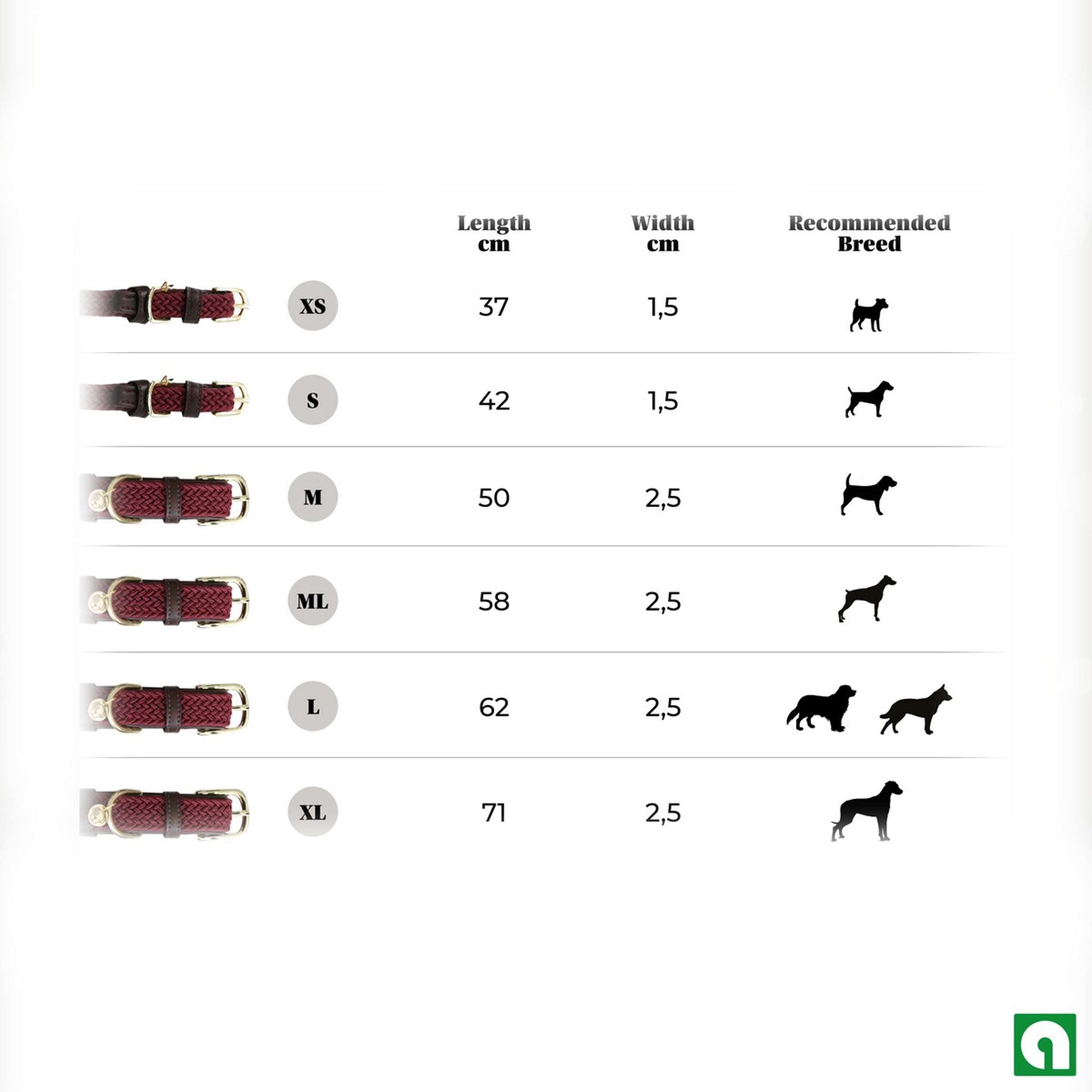 Kentucky Horsewear Halsband Perro Trenzado Nylon Verde Oliva