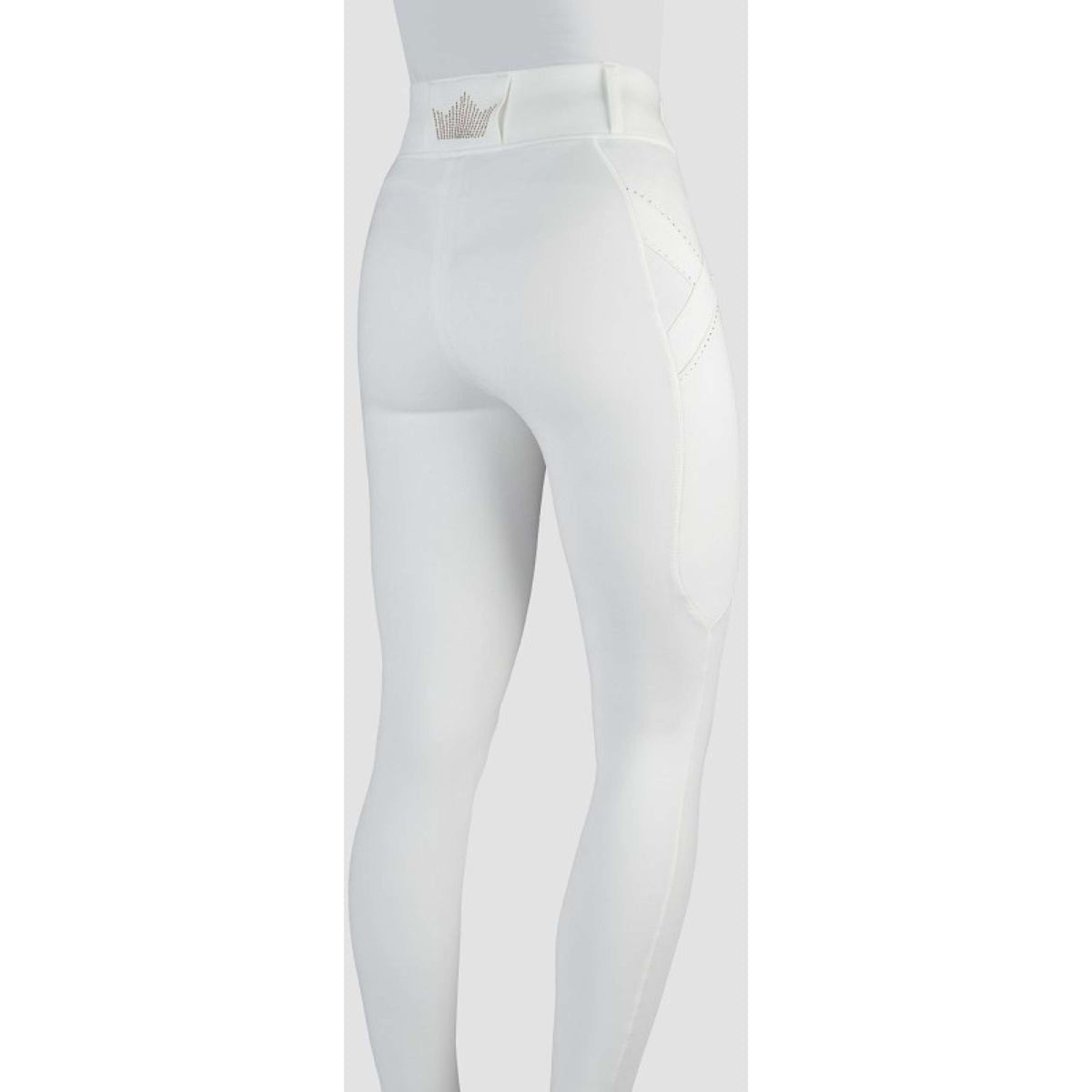 HORKA Legging de Equitación Momentum Blanco/Oro rosa