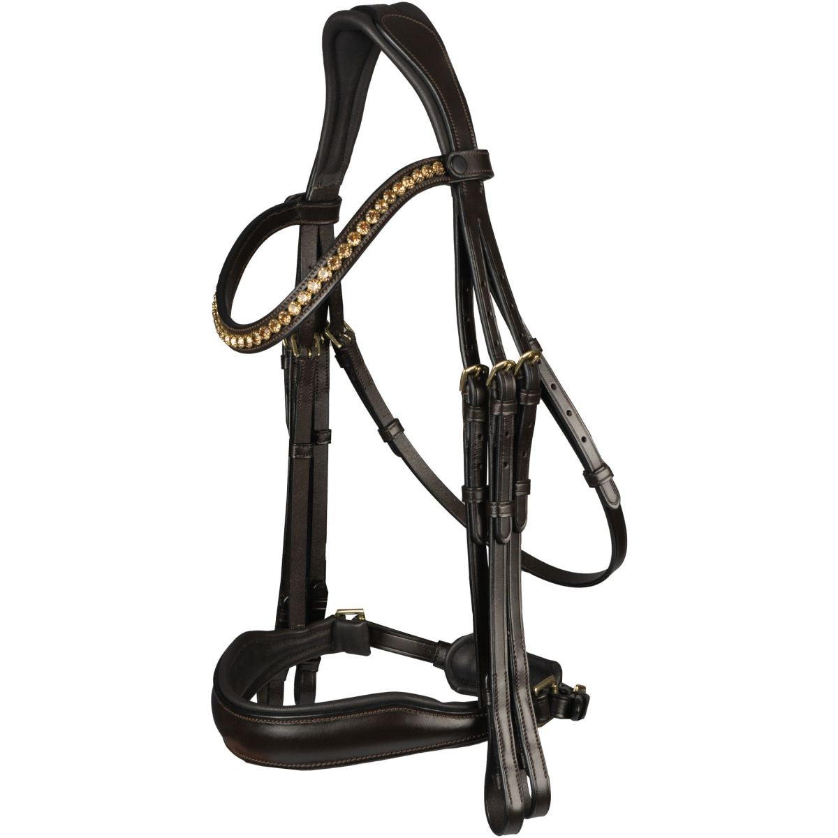 HORKA Brida Doble Las Vegas Marron/Oro