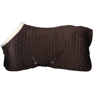 HORKA Manta de exhibición Velvet Chocolate oscuro