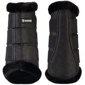 HORKA Protectores de piernas Glitter Negro