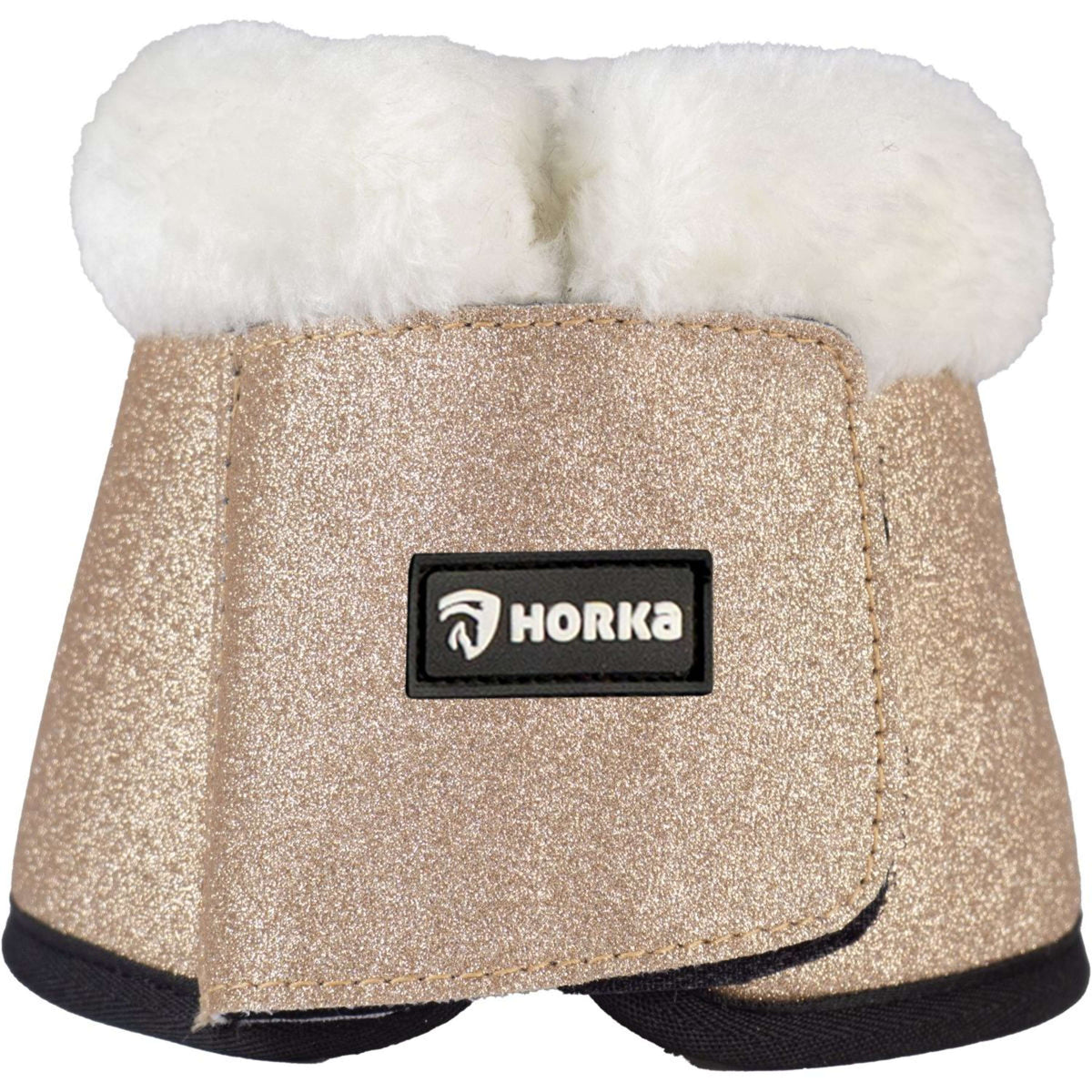 HORKA Protectores de piernas Glitter Oro Rosa