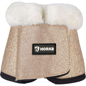 HORKA Protectores de piernas Glitter Oro Rosa