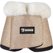 HORKA Protectores de piernas Glitter Oro Rosa