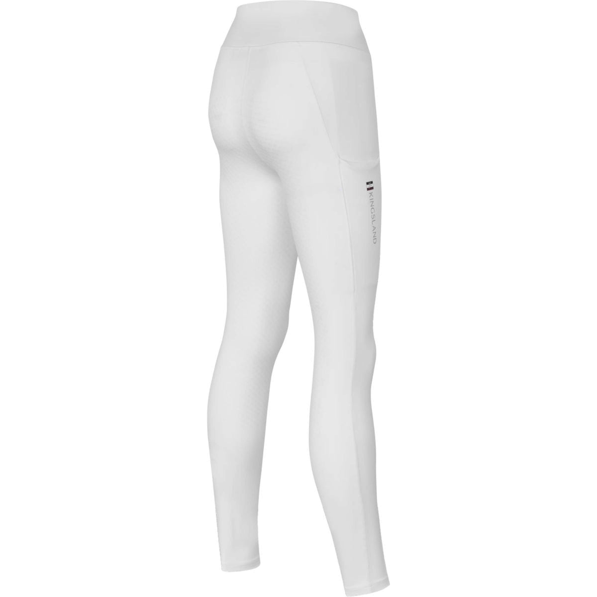 Kingsland Legging de Equitación Classic Full Grip Blanco