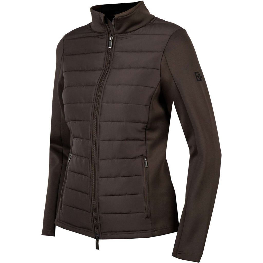 EQPRO Sudadera con capucha y cremallera Geneviève Chocolate