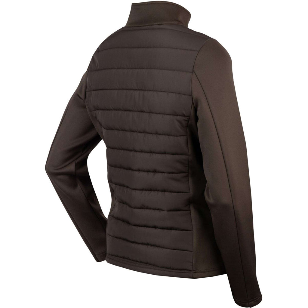 EQPRO Sudadera con capucha y cremallera Geneviève Chocolate