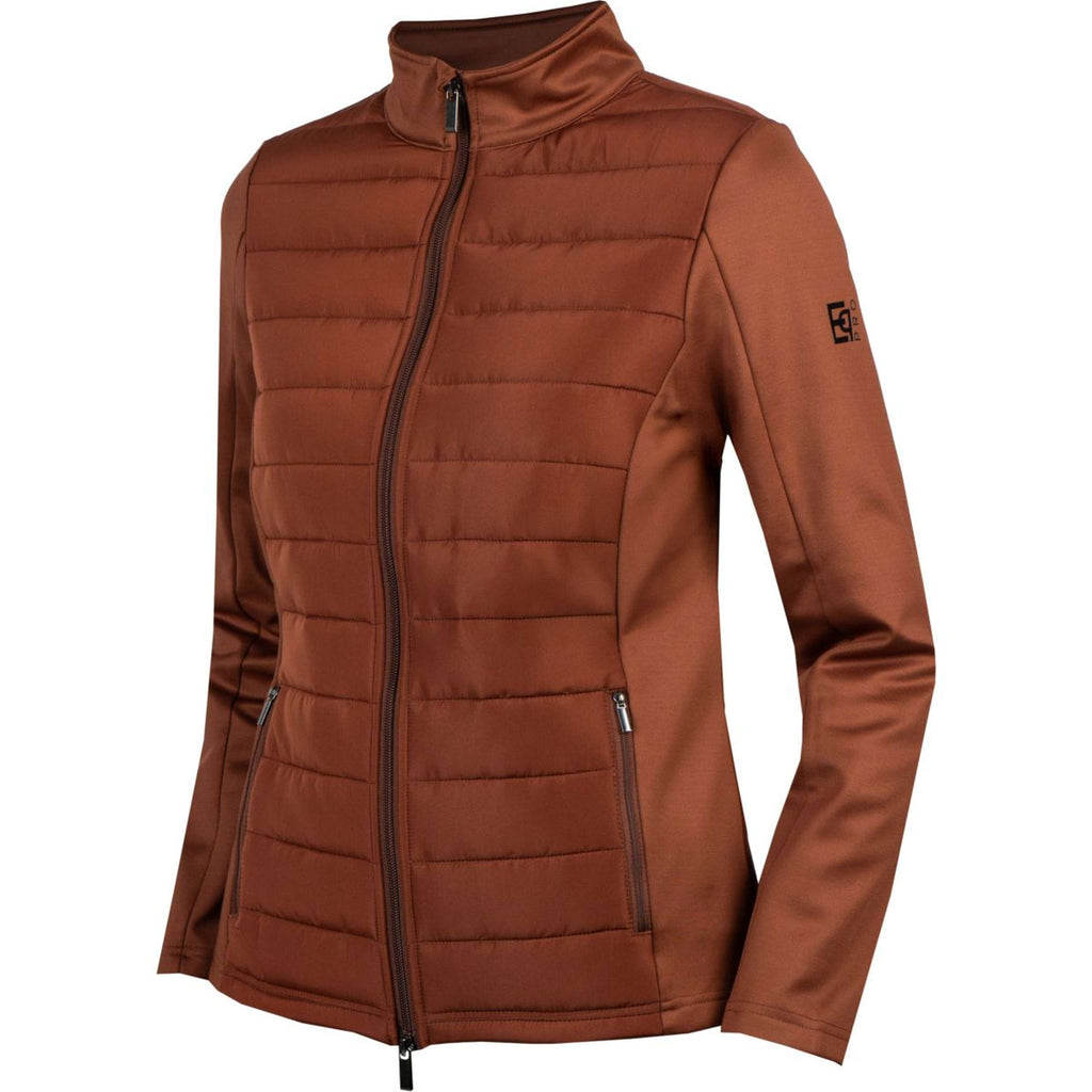 EQPRO Sudadera con capucha y cremallera Geneviève Burnt Umber