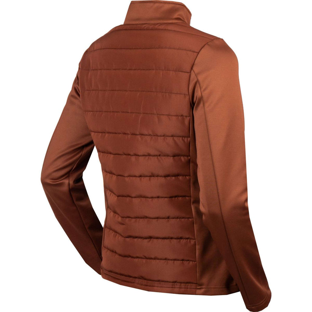EQPRO Sudadera con capucha y cremallera Geneviève Burnt Umber