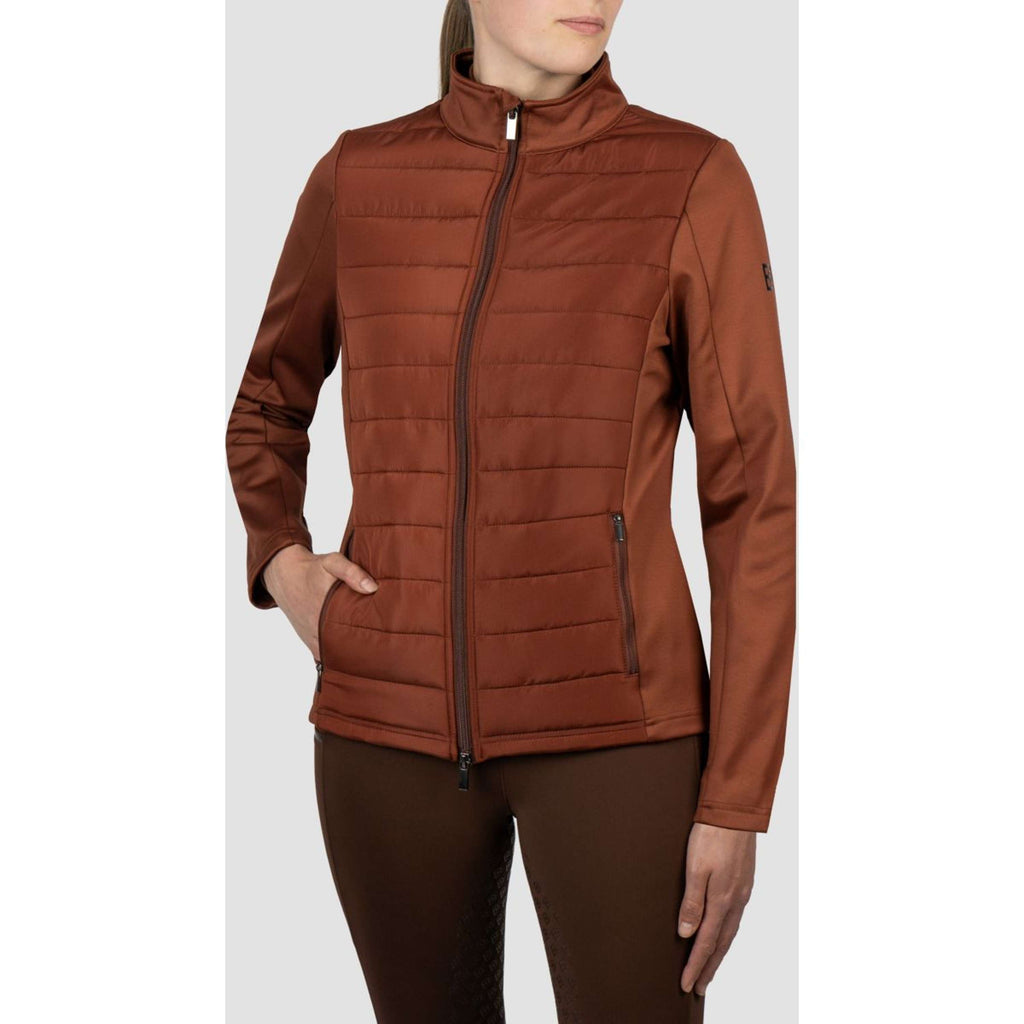 EQPRO Sudadera con capucha y cremallera Geneviève Burnt Umber