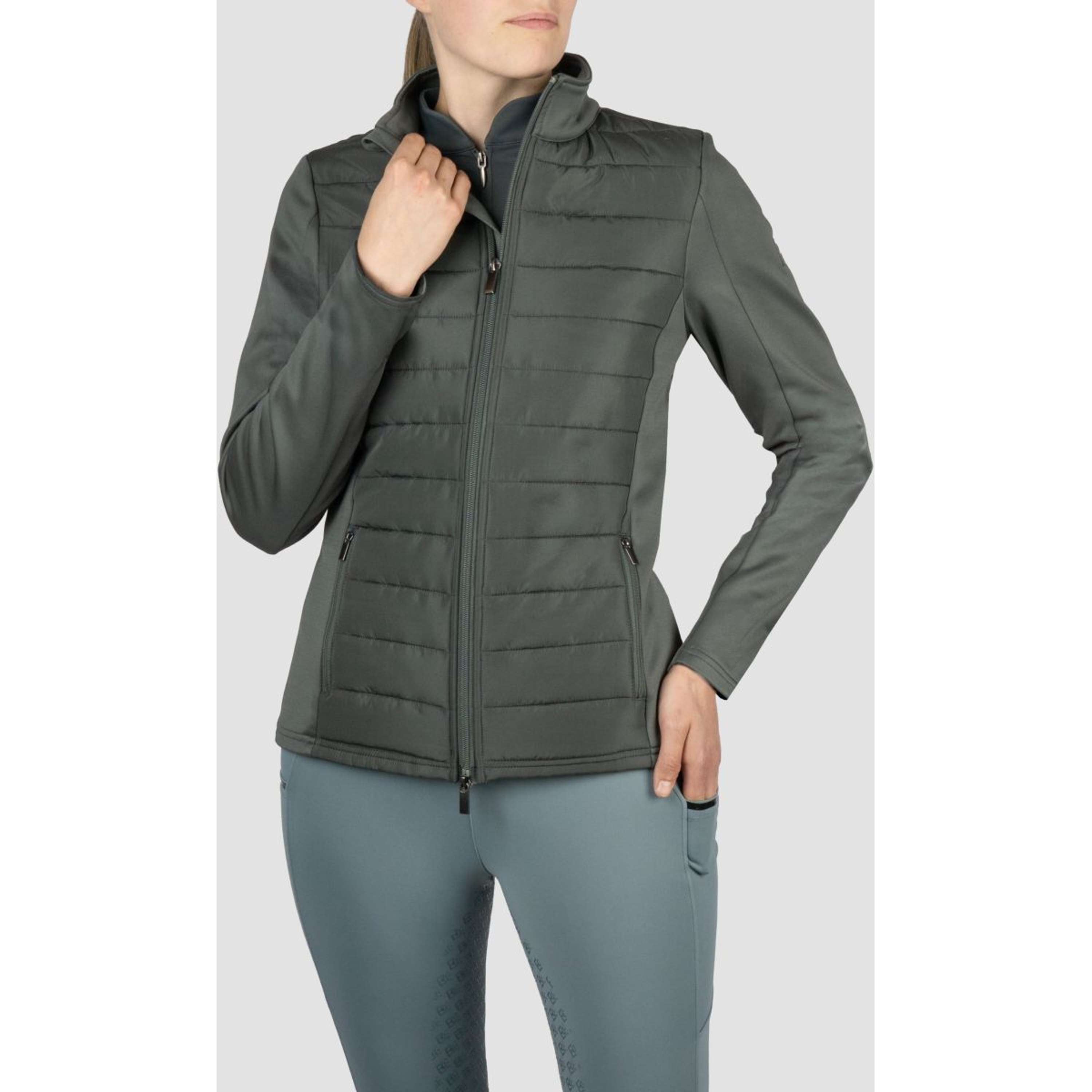 EQPRO Sudadera con capucha y cremallera Geneviève Shadow Steel