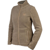 HORKA Sudadera con capucha y cremallera Teddy Francesca Mokka