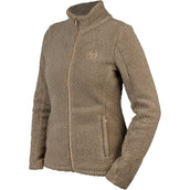 HORKA Sudadera con capucha y cremallera Teddy Francesca Mokka