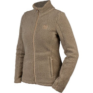 HORKA Sudadera con capucha y cremallera Teddy Francesca Mokka