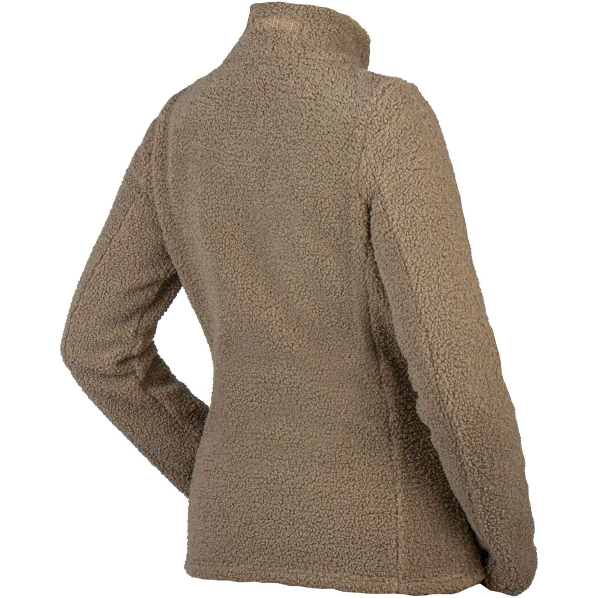 HORKA Sudadera con capucha y cremallera Teddy Francesca Mokka