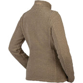 HORKA Sudadera con capucha y cremallera Teddy Francesca Mokka