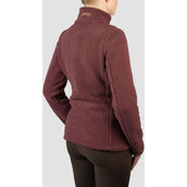 HORKA Sudadera con capucha y cremallera Teddy Francesca Deep Ruby