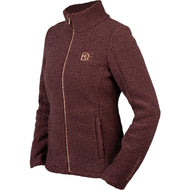 HORKA Sudadera con capucha y cremallera Teddy Francesca Deep Ruby