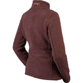 HORKA Sudadera con capucha y cremallera Teddy Francesca Deep Ruby