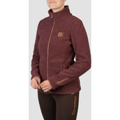 HORKA Sudadera con capucha y cremallera Teddy Francesca Deep Ruby