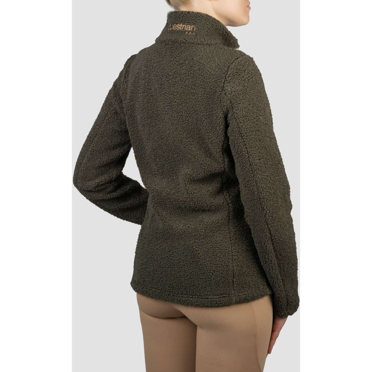 HORKA Sudadera con capucha y cremallera Teddy Francesca Espresso