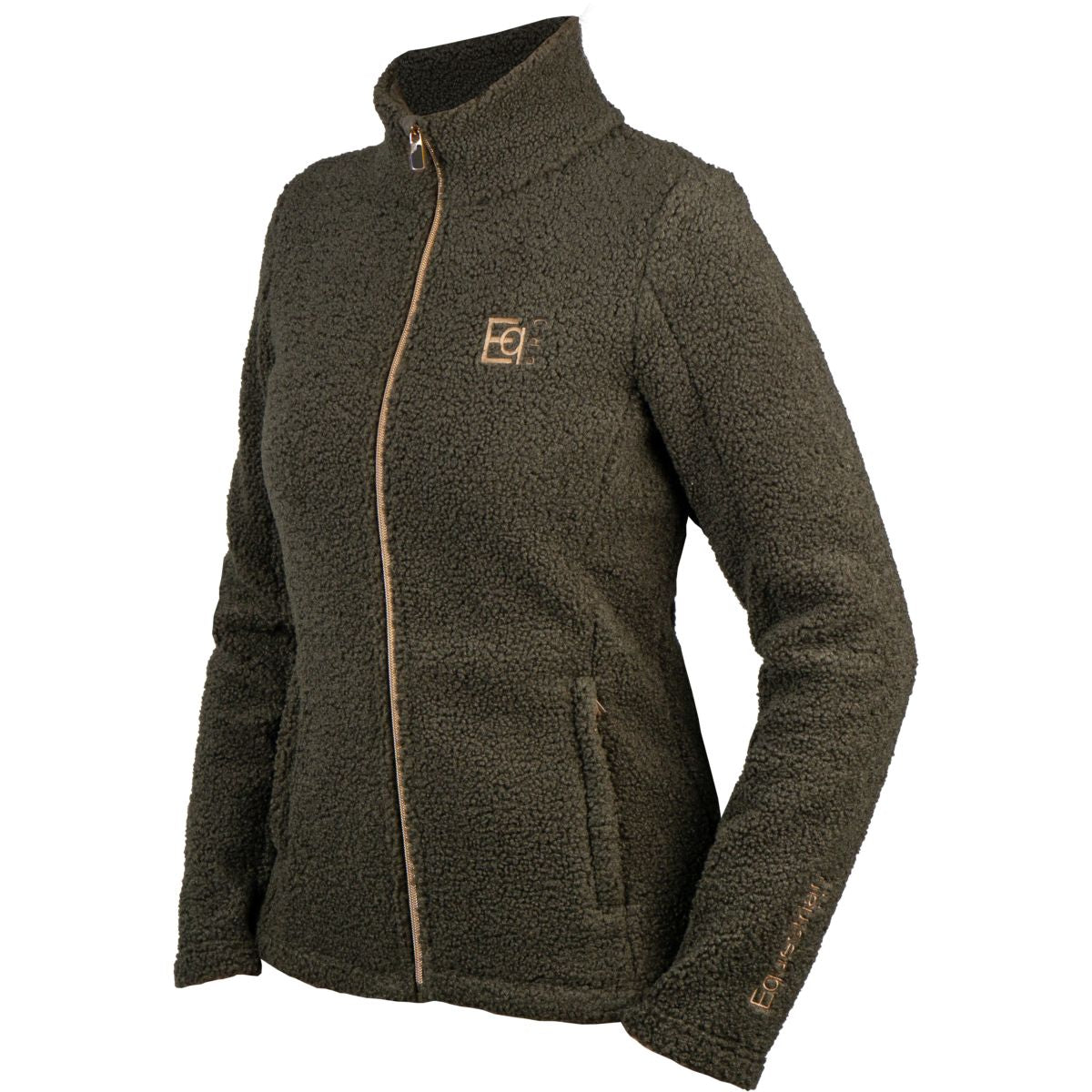 HORKA Sudadera con capucha y cremallera Teddy Francesca Espresso