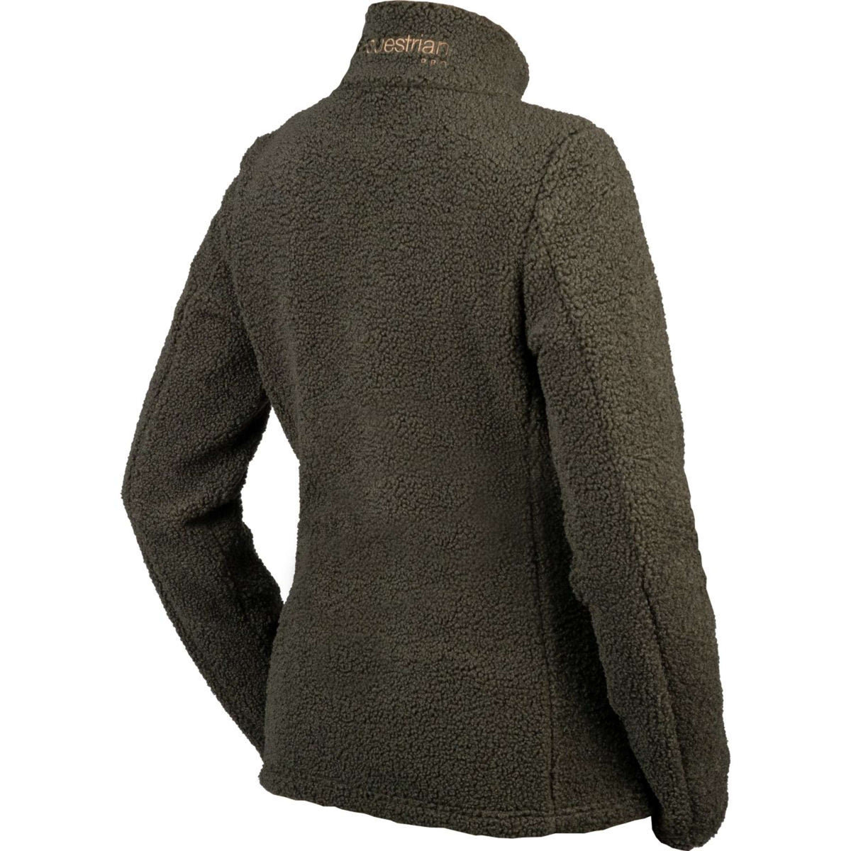 HORKA Sudadera con capucha y cremallera Teddy Francesca Espresso