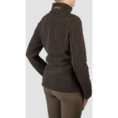 HORKA Sudadera con capucha y cremallera Teddy Francesca Chocolate oscuro