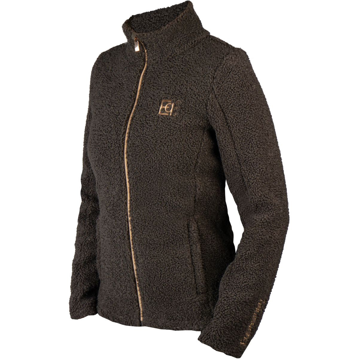 HORKA Sudadera con capucha y cremallera Teddy Francesca Chocolate oscuro