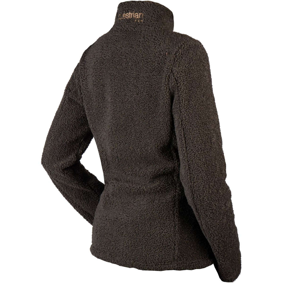 HORKA Sudadera con capucha y cremallera Teddy Francesca Chocolate oscuro