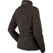 HORKA Sudadera con capucha y cremallera Teddy Francesca Chocolate oscuro